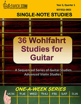 Bill Swick's 36 Wohlfahrt Studies for Guitar Guitar and Fretted sheet music cover